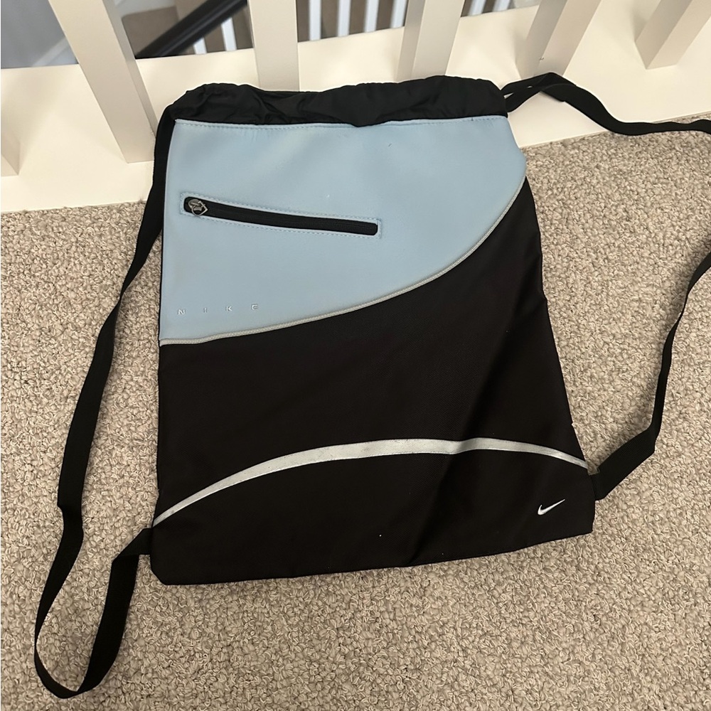 Nike Black and Light Blue Men's Backpack
